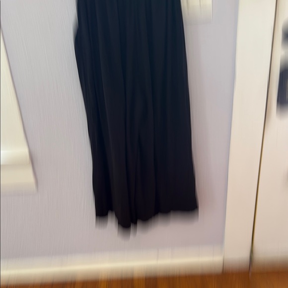 Linen Black Palazzo Wide Leg Pants - Picture 8 of 10